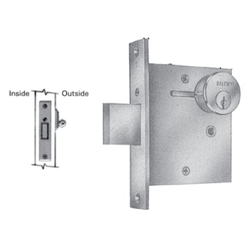 Baldwin Single Cylinder Mortise Deadlock with 2-1/2" Backset